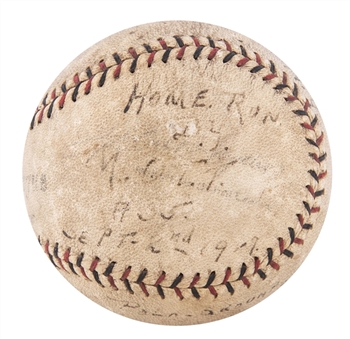 1929 Mel Ott Career HR #54 Home Run ONL Heydler Baseball (MEARS)